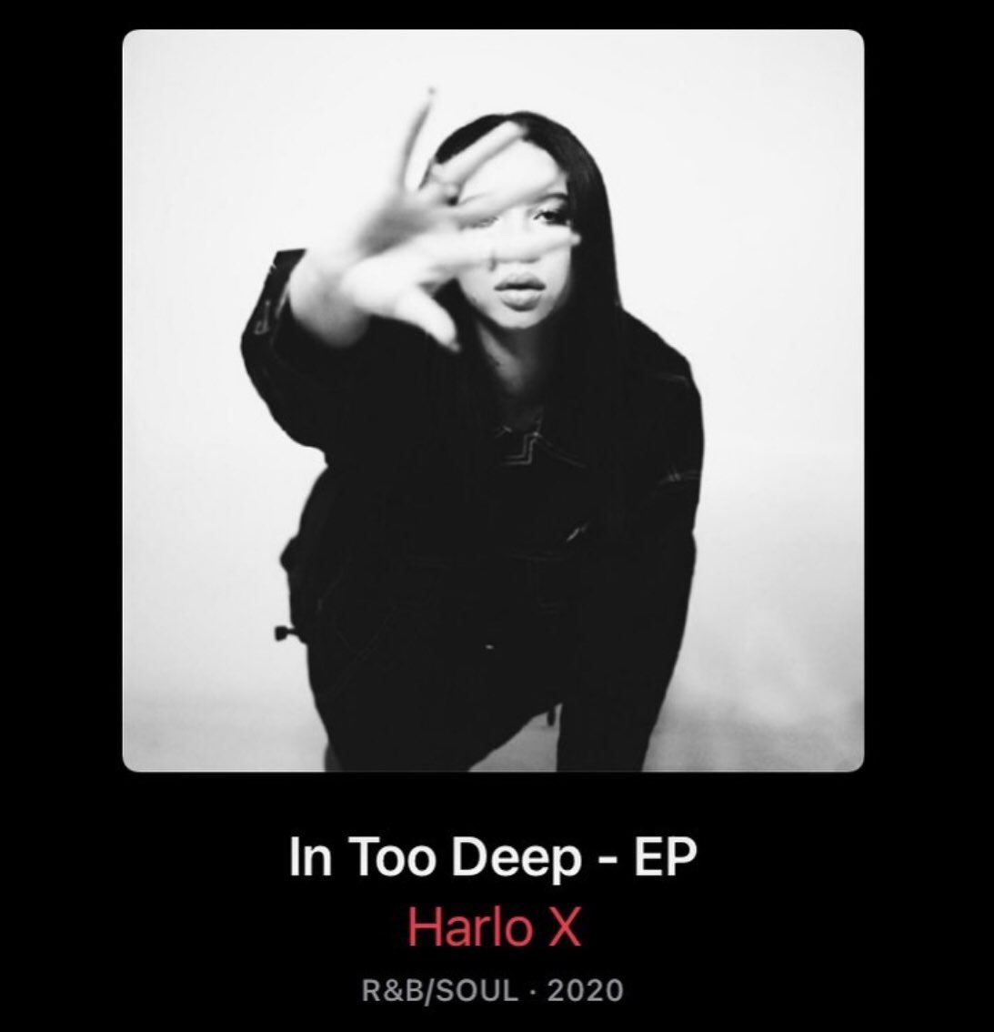 stigmaent's tweet photo. @harlo_x just dropped her first EP, ‘In Too Deep’ and it’s sounding 🔥 https://t.co/JnzYVnMa32