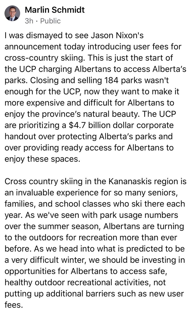 Seriously @MirandaRosinAB! Are you going to do anything to stand up for #BanffKananaskis? First the parks and now the trails. #ableg #abparks