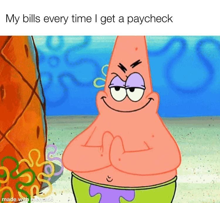 SquiddyBottom's tweet photo. Follow for more spongebob related memes @squiddybottom
-
Tags: 
#memes4days #memesfunny  #dailymemes#memepage #funny #memestagram #memedaily#meme #memes #bestmemes #dankmemes#funny #funnymemes #lol #lmao #memeoftheday#relatable #spongebobmemes #hilariousmemes#dankmemes #spon… https://t.co/lIME8U4LLc