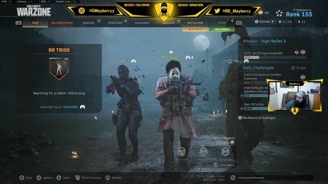 bigmeatnugget's tweet photo. The MOST VIOLENT streamer on Warzone is live on TWITCH! @OG_Mayberry (Twitter) :: AKA DaddyMayberry (TWITCH) is playing Call Of Duty: Modern Warfare https://t.co/DkyvLSEkoV https://t.co/FTk9GUwuBg