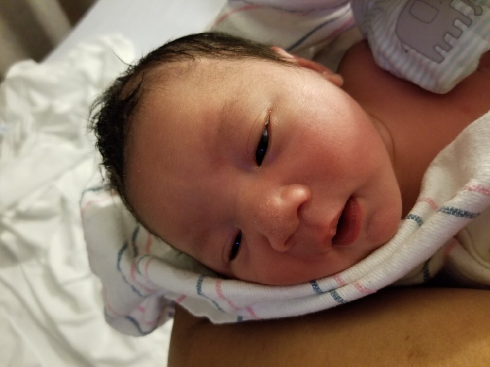 Pleased to announce our bundle of joy! We are so blessed to have her and feeling beyond happy! Jordyn Kaleia Ignacio Bounthot born this morning at 5:29am 6lb 7oz, 19 1/2”.
