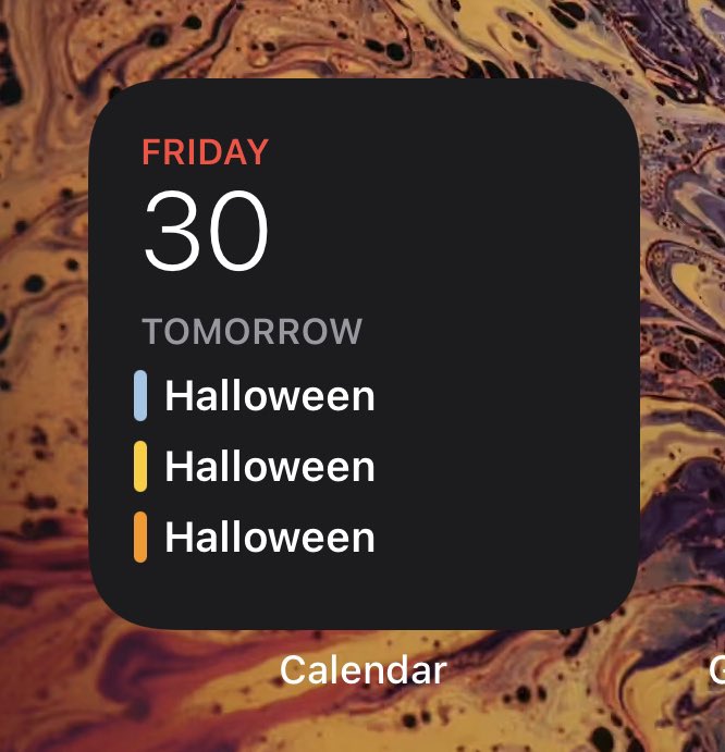 nikulisf's tweet photo. sure wish i was as excited for halloween this year as my calendar is https://t.co/h2PmBa1BHL