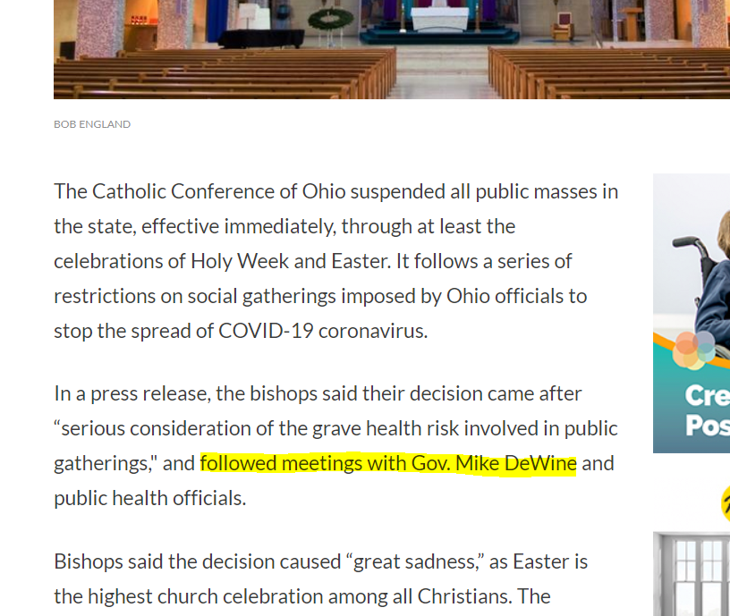 He’s also trampling human rights.Midnight order for COVID FEMA camps.COVID positivity added to driver license records.Elderly isolated in long-term care facilities.Families barred from entering hospitals.Churches, businesses bullied to close. https://coronavirus.ohio.gov/static/publicorders/DO-Non-Congregate-Shelter-Second-Amended-08.31.20-Reader.pdf