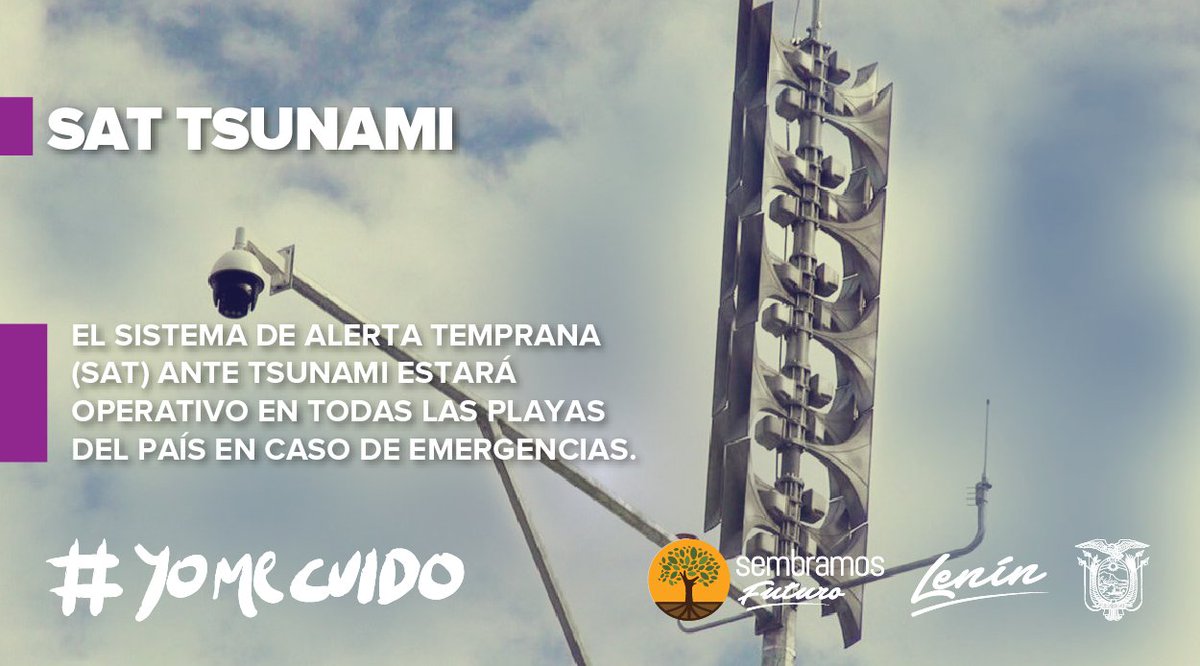 MIT_Ecuador's tweet photo. #EcuadorDestinoSeguro | Las sirenas del #SATTsunamiEc estarán operativas en todas las playas del país en caso de ocurrir algún evento peligroso.
#YoMeCuido https://t.co/O5jMGpyAqO