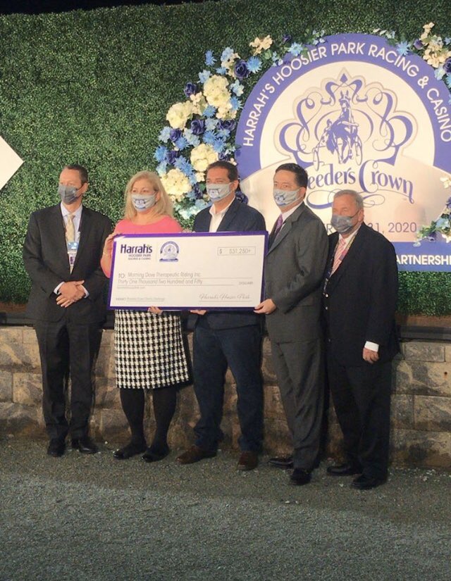 Harrah's Hoosier Park (@hop_racing) on Twitter photo Congratulations to all the connections involved with the <a href="/Breeders_Crown/">Breeders Crown</a> charity challenge! The final results of money raised are:
Jeff Saturday and the <a href="/HoosierBurnCamp/">Hoosier Burn Camp</a>-$62,500+
<a href="/JuliaMoffitt13/">Julia Moffitt</a> and Morning Dove Therapitic Riding Inc.-$31,250+ Congratulations to all the connections involved with the <a href="/Breeders_Crown/">Breeders Crown</a> charity challenge! The final results of money raised are:
Jeff Saturday and the <a href="/HoosierBurnCamp/">Hoosier Burn Camp</a>-$62,500+
<a href="/JuliaMoffitt13/">Julia Moffitt</a> and Morning Dove Therapitic Riding Inc.-$31,250+