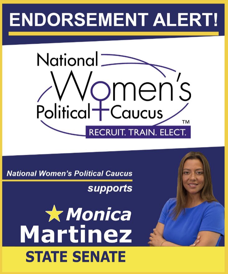 I have been a staunch advocate for women through sponsoring and supporting landmark legislation and am proud to receive the endorsement of the National Women’s Political Caucus. I look forward to continuing the fight for equal representation of women.