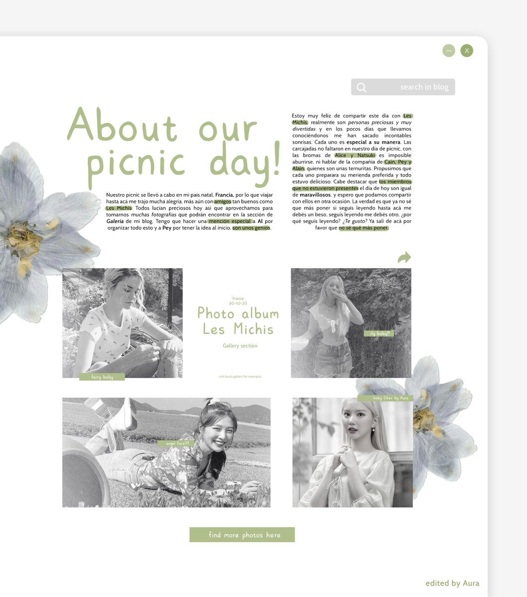 ˓ 🍃 ˒ 𝗣𝗶𝗰𝗻𝗶𝗰 𝗱𝗮𝘆 𝖺𝗍 𝖯𝖺𝗋𝖼 𝖽𝖾𝗌 𝖡𝗎𝗍𝗍𝖾𝗌—𝖢𝗁𝖺𝗎𝗆𝗈𝗇𝗍.
vía @𝖿𝗅𝗈𝗋𝖺𝗉𝗁𝗂𝗅.
⠀⠀⠀⠀ ⠀⠀⠀ ⠀
Hoy fue un día lleno de risas para mí gracias a Les Michis, soy muy afortunada de formar parte de este increíble club. El mejor picnic con la mejor gente.