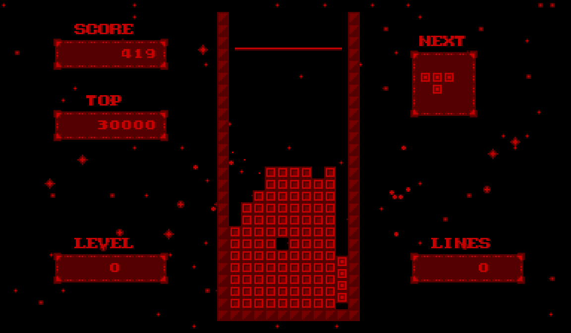 I've had ONE Tetris-maker this entire fucking time. Are you kidding me?Controls fine. Plays like the Game Boy Tetris. Literally no reason to exist unless you felt what was missing from Tetris on Game Boy was being maced in the eyeballs while you played it.  #IGCvVirtualBoy