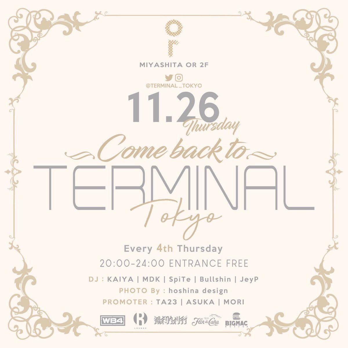 DJ MDK // 佐藤マドカ (@djmdk) on Twitter photo 11/26 THU
#TERMINAL_TOKYO
<a href="/ortokyoofficial/">ortokyo</a>
w / <a href="/DJKAIYA/">ホセ フェルナンド 田中</a> <a href="/SpiTe_Lee/">¥en Kenobi</a> <a href="/JeyP_jp/">JeyP</a> <a href="/bullshin_agito/">DJ Bullshin</a> @ta23nzk <a href="/DJ_WG_1208/">DJ WG</a>
Open 20:00-24:00 11/26 THU
#TERMINAL_TOKYO
<a href="/ortokyoofficial/">ortokyo</a>
w / <a href="/DJKAIYA/">ホセ フェルナンド 田中</a> <a href="/SpiTe_Lee/">¥en Kenobi</a> <a href="/JeyP_jp/">JeyP</a> <a href="/bullshin_agito/">DJ Bullshin</a> @ta23nzk <a href="/DJ_WG_1208/">DJ WG</a>
Open 20:00-24:00