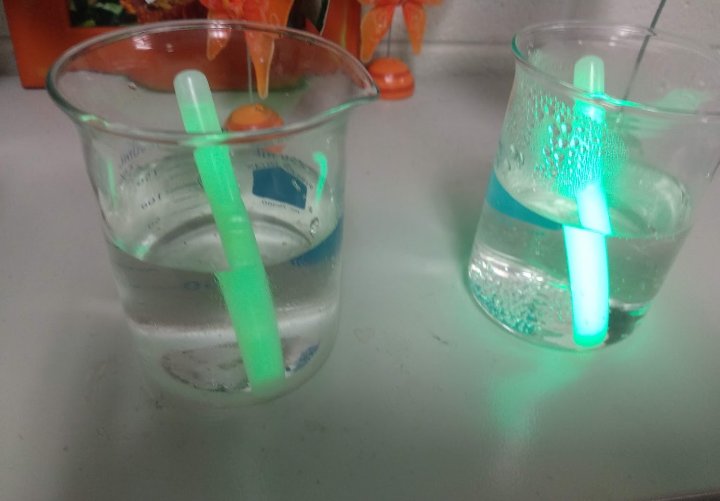 Woods001R's tweet photo. Teaching thermal energy with glow sticks! #FunScience #GlowBabyGlow #ThermalEnergy #MiddleSchoolScience #MakeItVisual https://t.co/KAdKSVO1vX