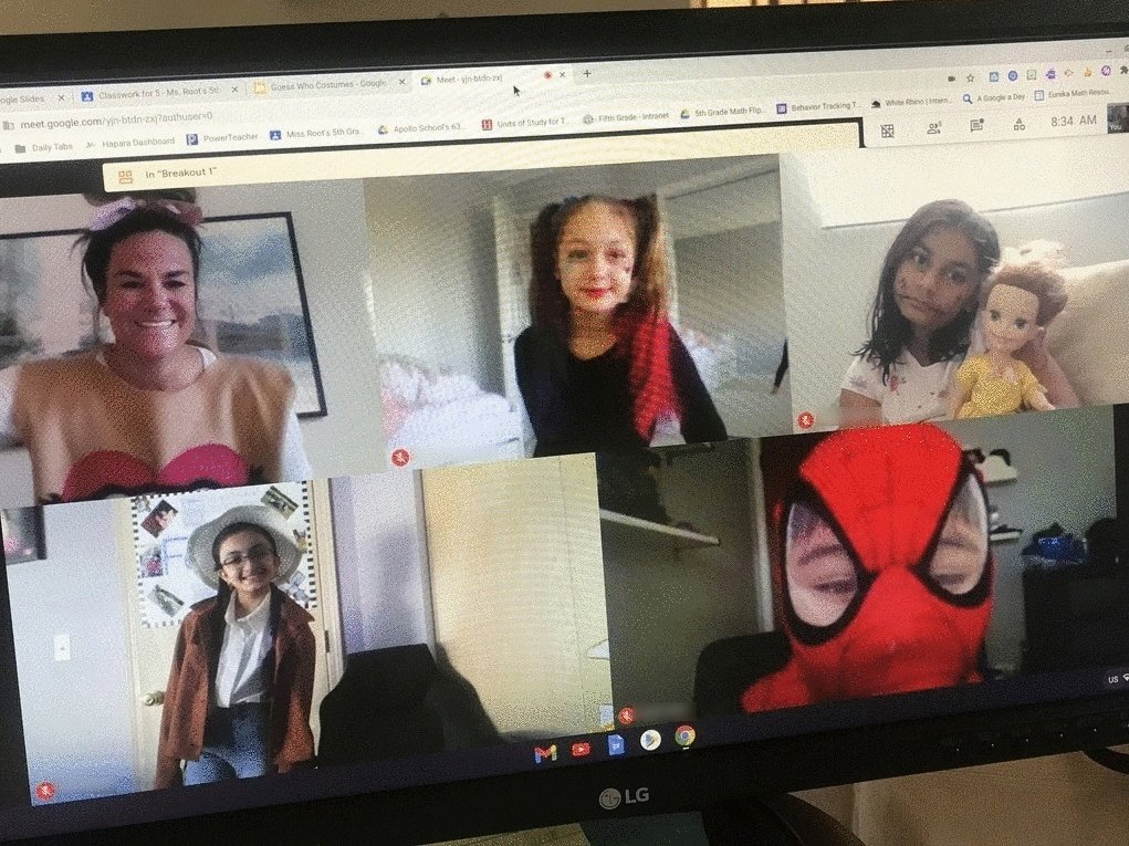 _MissRoot's tweet photo. Happy Halloween from Room 201! #RemoteHalloween #SpookyStoryWriting #FuninFifth #ApolloPride63 https://t.co/9WbelzAjaQ