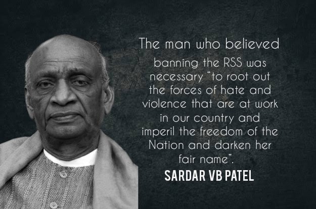 THE CURIOUS CASE OF  @RSSorg's LOVE FOR SARDAR"Change your plans, give up secrecy, eschew communal conflict, respect the Constitution of India, show your loyalty to the Flag and make us believe that we can trust your words. - Sardar Patel to RSSThis becomes important, today.+