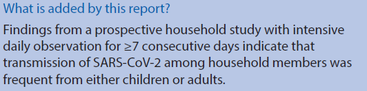(1/7) Important prospective study of household transmission by CDC, suggesting children and adults are similarly likely to transmit  #SARSCoV2. The household secondary attack rate was at least 35%, and 18% of cases were asymptomatic. https://www.cdc.gov/mmwr/volumes/69/wr/mm6944e1.htm?s_cid=mm6944e1_w