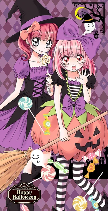 昔の絵ですがハッピーハロウィン❗️??
#ハロウィン  #ハロウィンイラスト 
#ゲキカワデビル #ドーリィカノン 