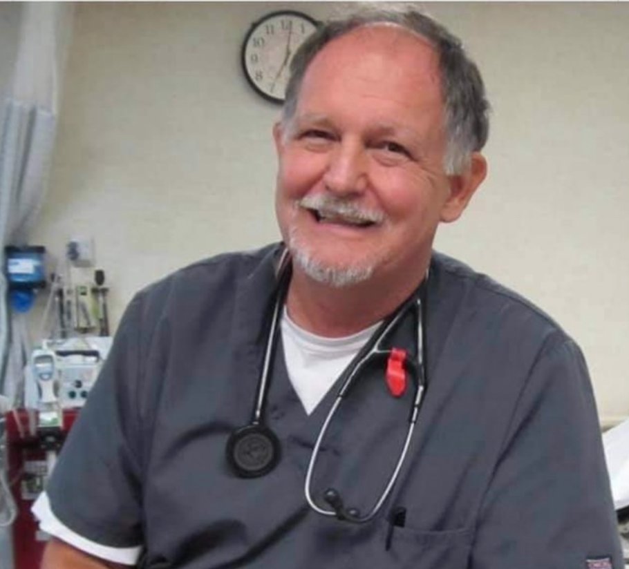 . @realDonaldTrump, Emergency Medicine Dr. Freeland LeRoy Williams, 67, from Ripley Tennessee, died from COVID. He made home visits to see patients. He had a big heart & worked on the frontlines, ultimately costing him his own life. h/t: @CTZebra #DocsAreDyingNotLYING