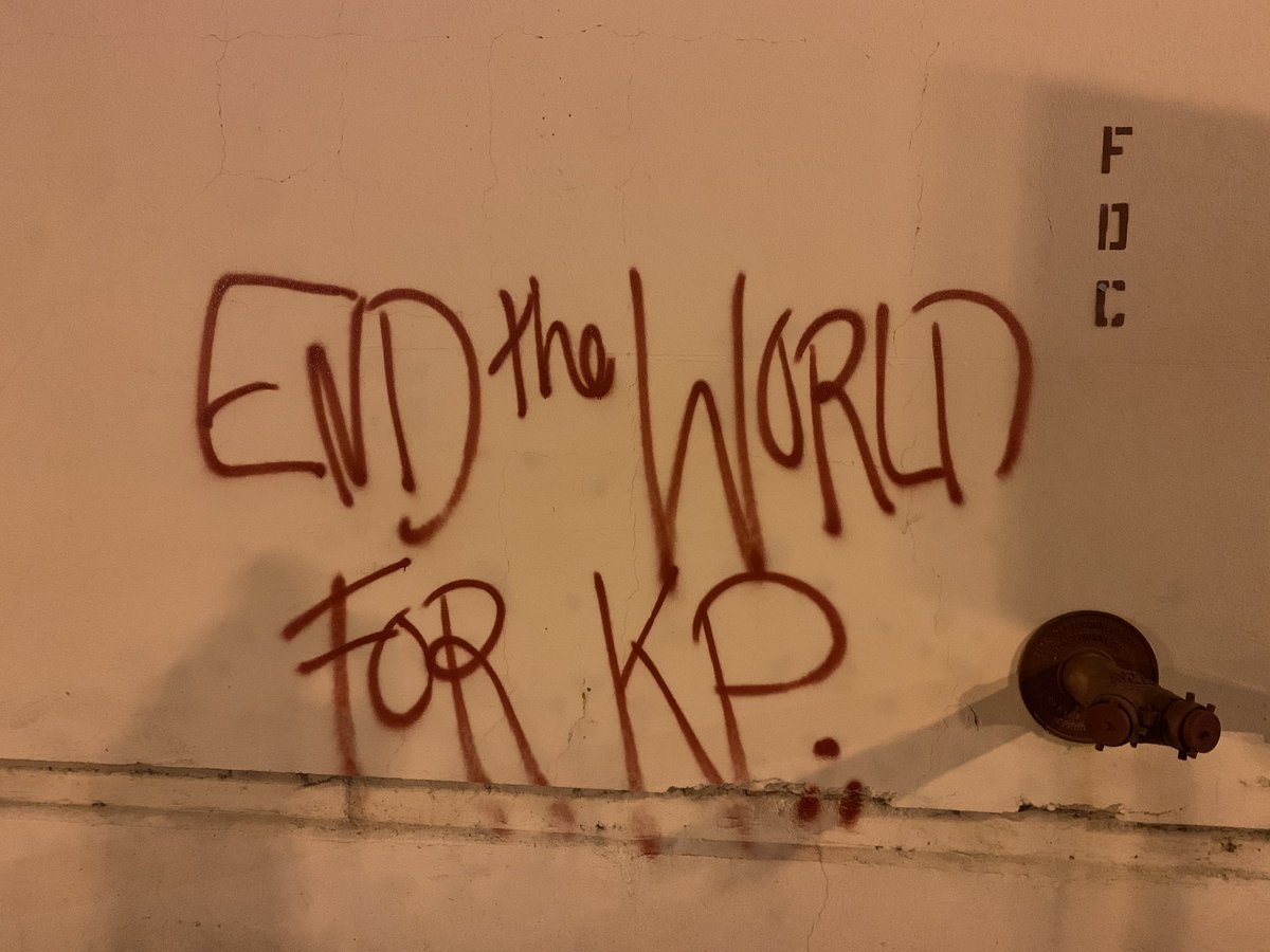 “End the world for KP.”