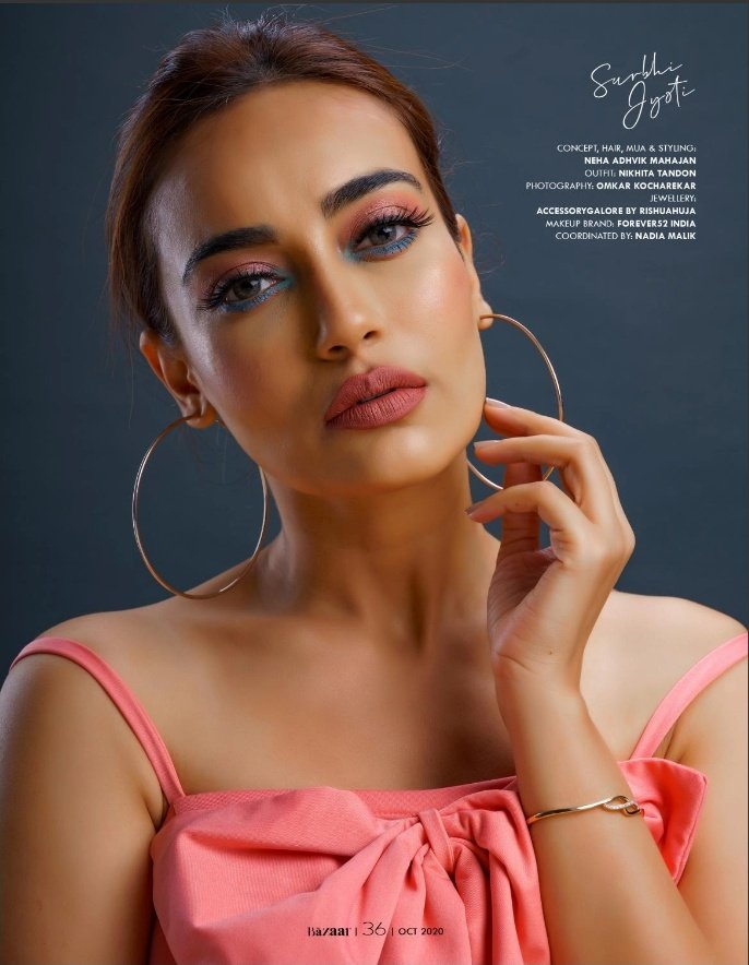 _SurbhiJyotiFC's tweet photo. Featuring Surbhi Jyoti 💖
#SurbhiJyoti on the Cover for #SheBazaar Magazine from #SheIndia ✨
@SurbhiJtweets 💫 https://t.co/fsUoB4A8oW