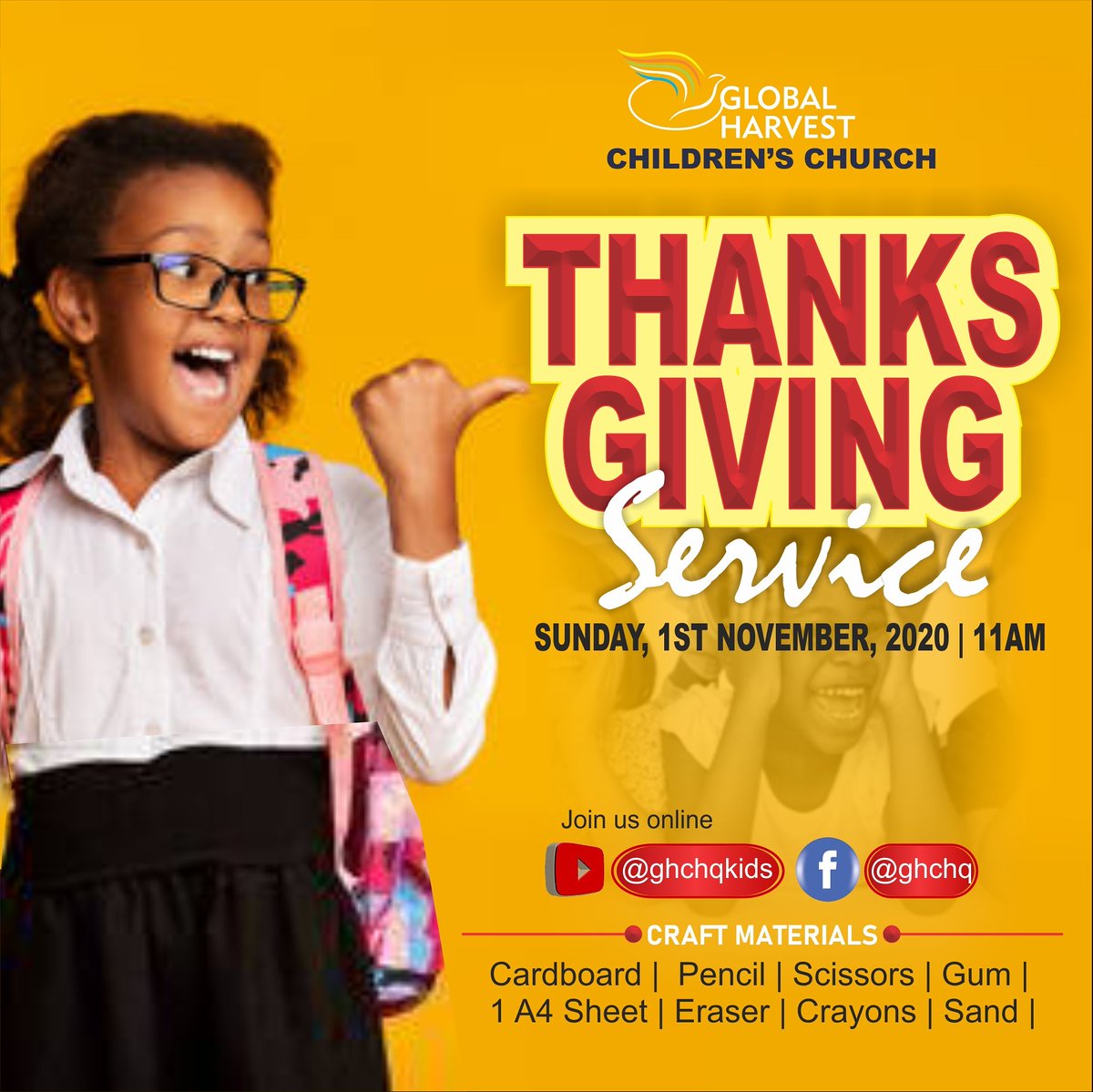GHCHq's tweet image. Breaking News.....

Tomorrow (Sunday, 01/11/2020) is service and it is an unusual one! 
Will you be a part of the service? Yes, it will be a nice to have you join us as we give thanks to God for His numerous blessings to us...

#seedsofgrace #royalheritages
#soar2020