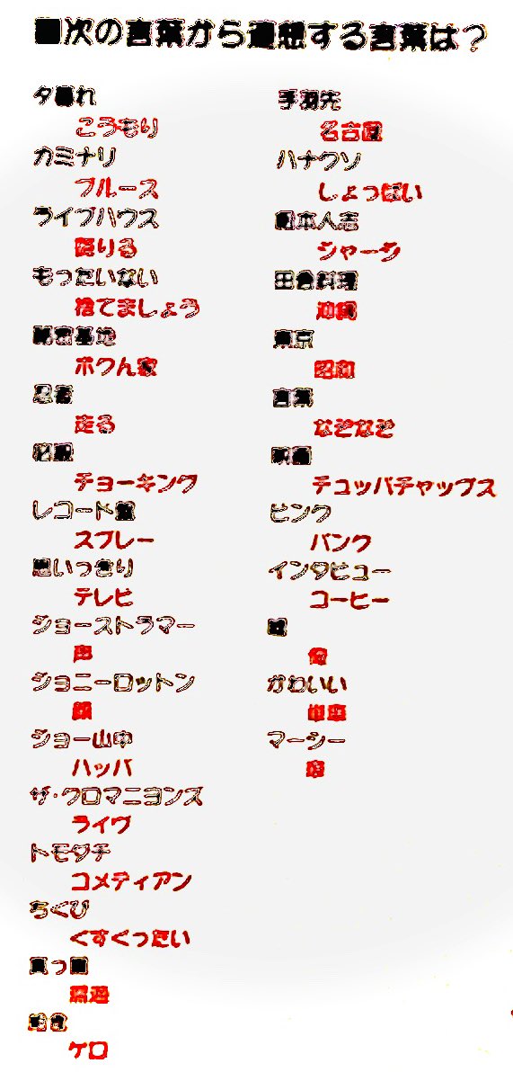 とも 06年 真島昌利 への一問一答 一見 単なる面白アンケートですが そんな中にもドキッとする名言が1つ 鳴かぬなら 別にいいじゃん ホトトギス 実に マーシー らしい一句ですね 低画質 文字が潰れて スミマセン T Co