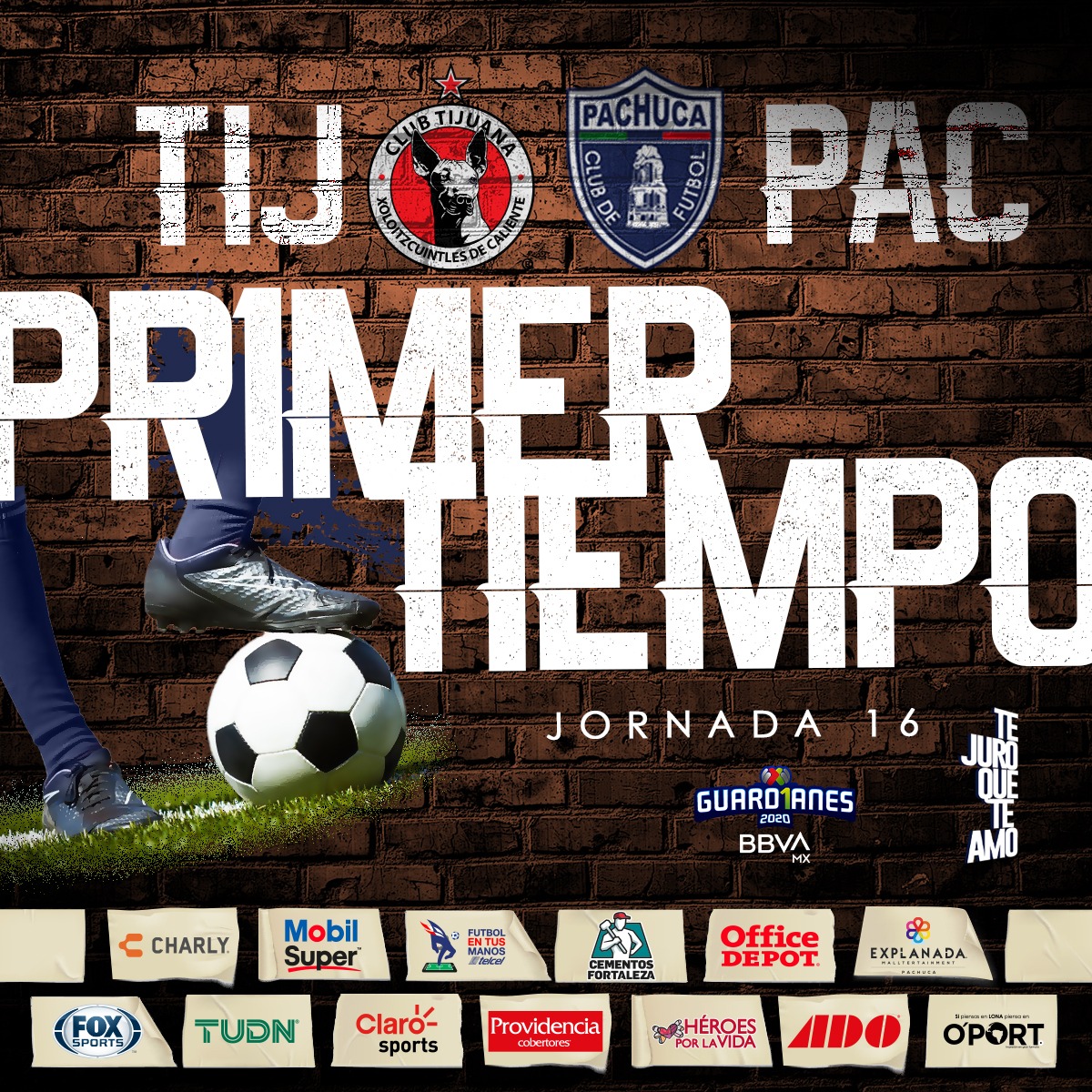 Tuzos's tweet photo. ⌚️ 01’ | 🐕 Tijuana 0-0 PACHUCA 💙

¡Arrrrrranca el partido en la frontera! ¡VAMOS PACHUCA POR LOS 3 PUNTOS! 👊🏼

Por: @CementosF 

 #TeExtraño
#PorLaSaludDeTodos
#TeJuroQueTeAmo🤍 #TIJPAC https://t.co/EQMWEAY0Jm