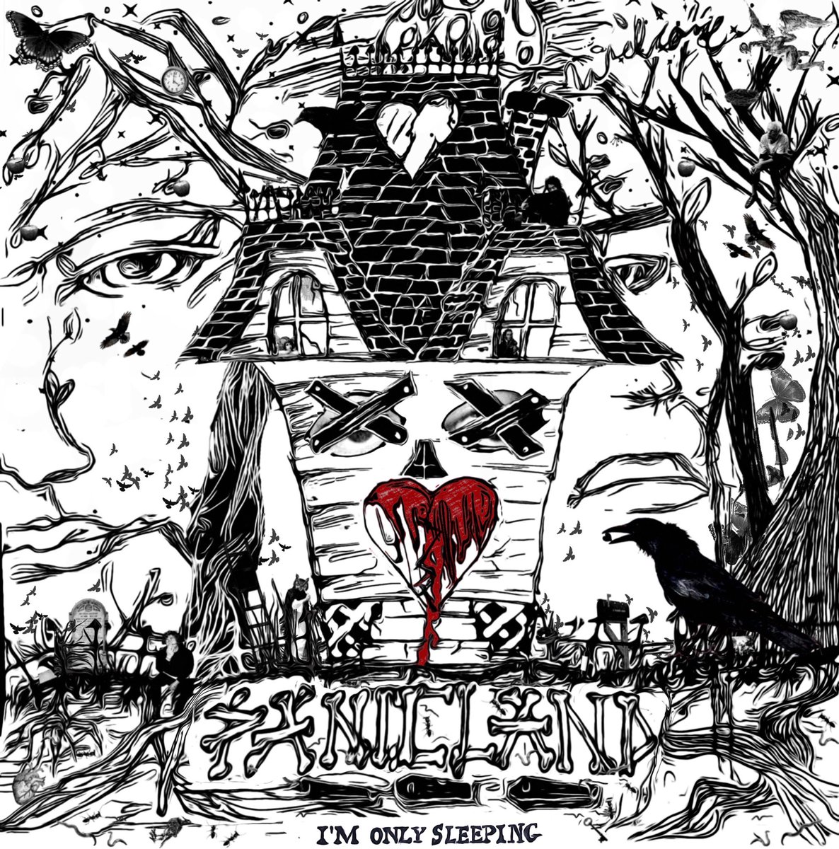 I’M ONLY SLEEPING is out today 🌩 it’s originally by The Beatles, so I drew the single cover as a lil nod to Revolver. Stream it here li.sten.to/bKdGck1