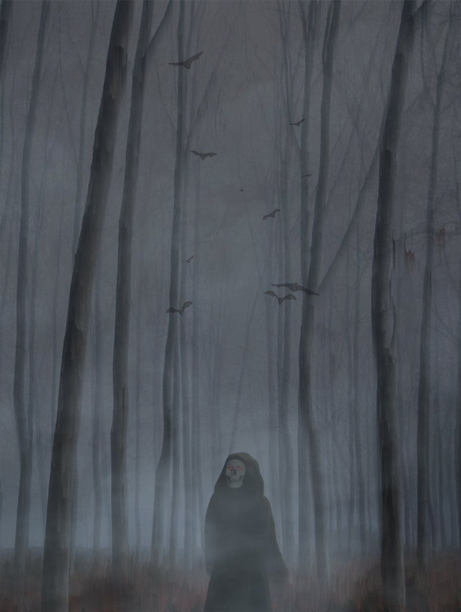 AsyncArt's tweet photo. "The Mist" by @bertartbit is an entry for #AsyncHalloween Contest. 

Just don't get caught out in the woods at night, you may not make it out alive!

Current bid of .1 ETH by @novich0k: https://t.co/nsoAvDplMP

#AsyncArt #ProgrammableArt #NFTs https://t.co/TRoxHUOJtP