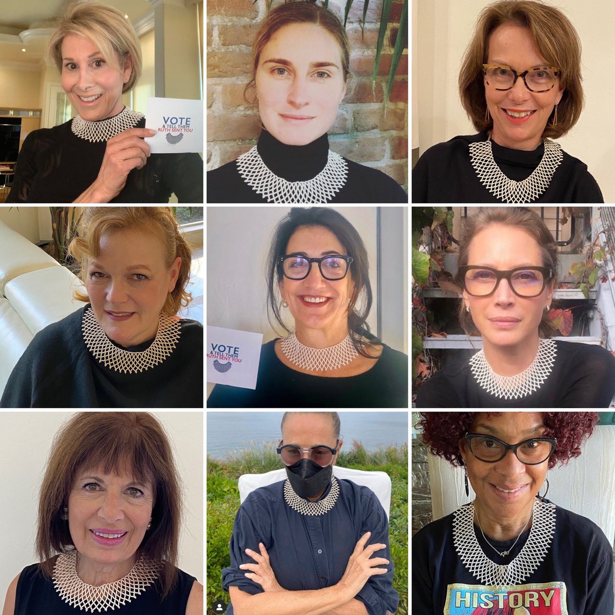 CollectKind's tweet image. Thank you to these admirable women for supporting our #jabots4justice movement.  We have just 4 days left.  VOTE and tell them RUTH sent you!
#RBG #vote