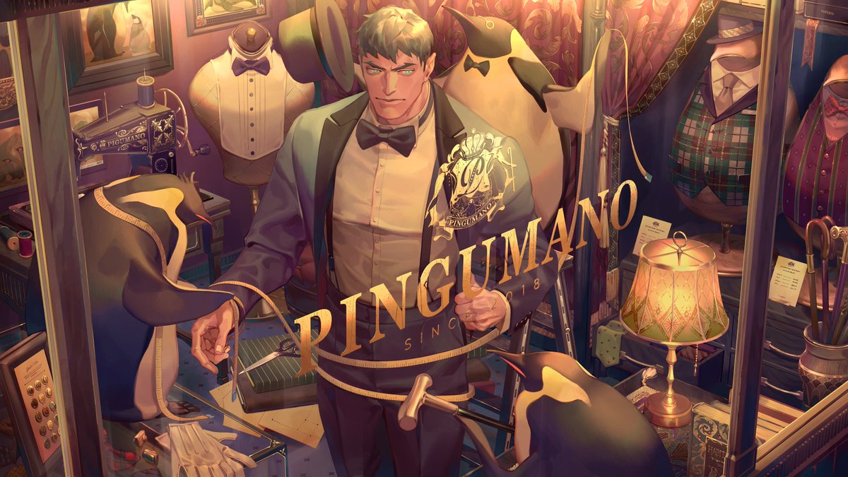 「ペンギンのテーラー 」|上野 綺士 Ueno Kishi/【ペンギン紳士。】発売中🐧のイラスト