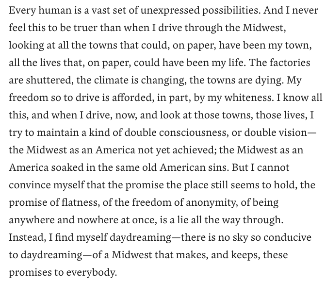 Truly, one of the best essays written about the region that's both nowhere and seen as the center of True America