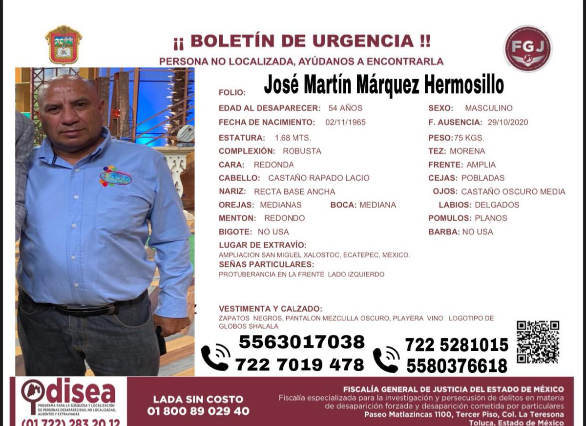 ileydan's tweet photo. Por favor, les pido de su colaboración para encontrarlo, se supo de él por última vez cuando se dirigía hacia Nezahualcoyotl partiendo desde ampliación san Miguel Xalostoc  Ecatepec.... @alfredodelmazo
@C5Edomex @CanalOnceTV  #ayudameaencontrarlo
#dondeestamartinmarquez https://t.co/iLkvVee1Bt