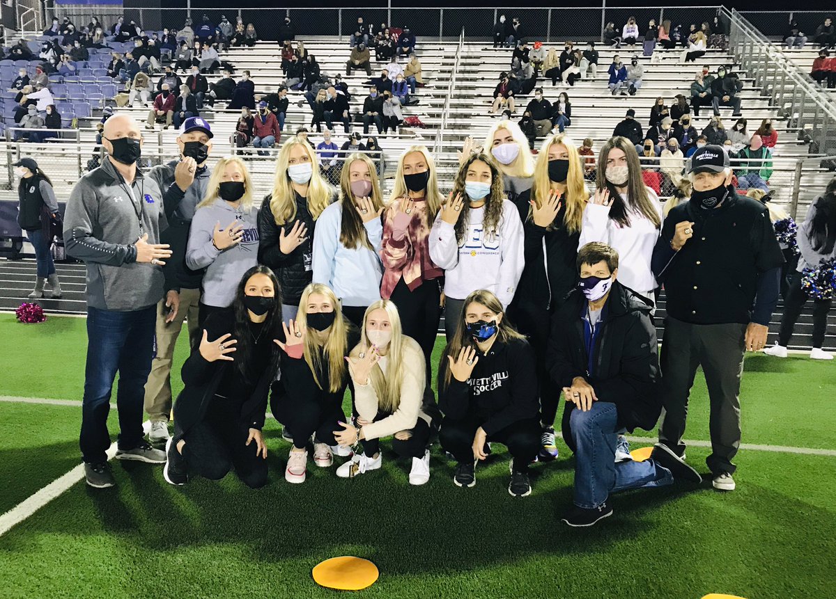 FayBulldogsGBB's tweet photo. Celebrating our state championship tonight at the FHS football game. Special group of young ladies. @goforthsasha @coriah_beck     Of course we missed these two SRs. https://t.co/IU1OyZb4qg