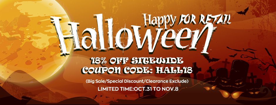 CloumixTech's tweet photo. Trick or treat🍭🎃
Happy Halloween😝🎃
🥳🥳🥳18% OFF SITEWIDE
❤️💕Coupon Code: HALL18 
(Big Sale/Special Discount/Clearance Exclude)
Limited Time:Oct.31 To Nov.8
https://t.co/erR4Yxe0pu

#halloween #vapeshop #vape #mod #tank #RTA #Caliburn #kokoprime #cloumix #vapecoupon https://t.co/pmjujBNivq