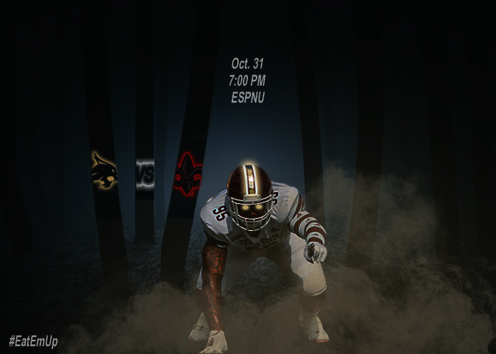 TxStateBobcats's tweet photo. One two Nico's coming for you. #GAMEDAY #EatEmUp

🆚: Louisiana
📍: Bobcat Stadium
🕧: 7:00 pm
📺: https://t.co/ooQvtV0UFu
📊: https://t.co/2o0AUUHTCm https://t.co/T8ZdKAj767