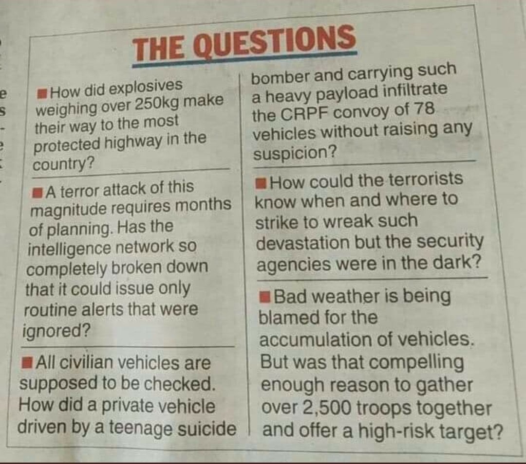 ShashiTharoor's tweet photo. I am also still waiting for the official inquiry into this tragedy to give the nation answers to these vital questions. Pakistani perfidy is not news. The Modi government providing honest explanations for these queries would be news indeed: https://t.co/3Qa3A9Jkg5