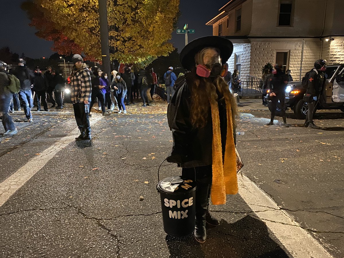 Halloween + protest