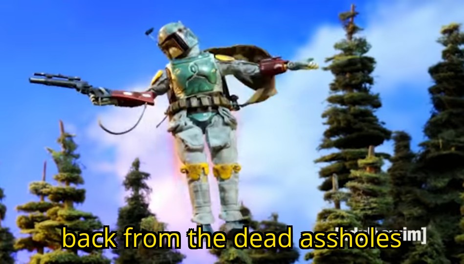 bdiddi12's tweet photo. My first thought after watching the s2 premiere of #mandalorian https://t.co/VckZIRA4mx