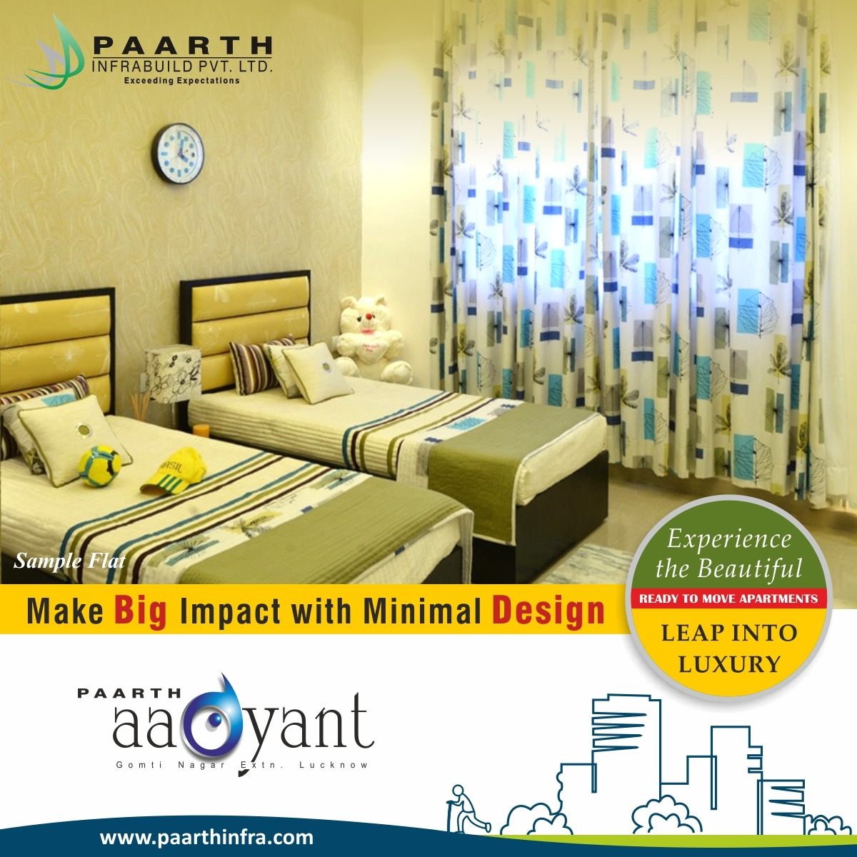 paarthinfra's tweet image. Sample Flats defining the quality of Residential Flats at Paarth Aadyant having Luxury &amp;amp; Ready to Move Residential Apartments at Gomti Nagar Extension, Lucknow.

Call on 1800 102 5914

#SampleFlat  #PaarthAadyant #3BHK #Residential #Flats #Apartments #Lucknow