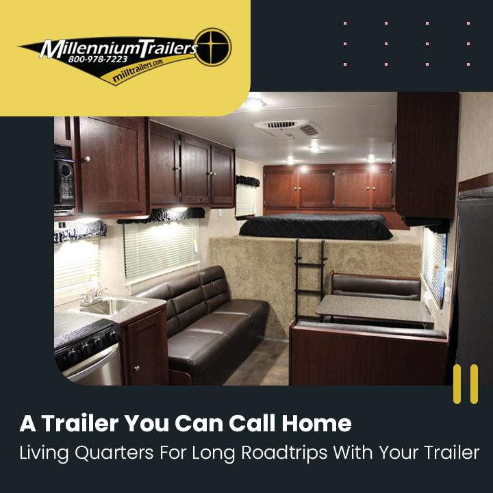 Milltrailer's tweet photo. When the plan is to hit the road and #exploretheworld, a trailer with #livingquarters makes your journey #easy and #comfortable. Explore these options before finalizing your #post-pandemic plans- https://t.co/8a2ooWyvUb #trailersonline #customtrailer #shoptrailers https://t.co/BpG7Z3H60f