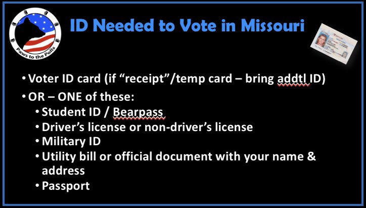 While you wait for the arrival of November 3rd, tune in for some valuable information about voting #pawstothepolls #missouristateuniversity #genzvotes #studentvoting #studentvotesmatter #vote2020 #vote #yourvoicematters #EveryVoteCounts