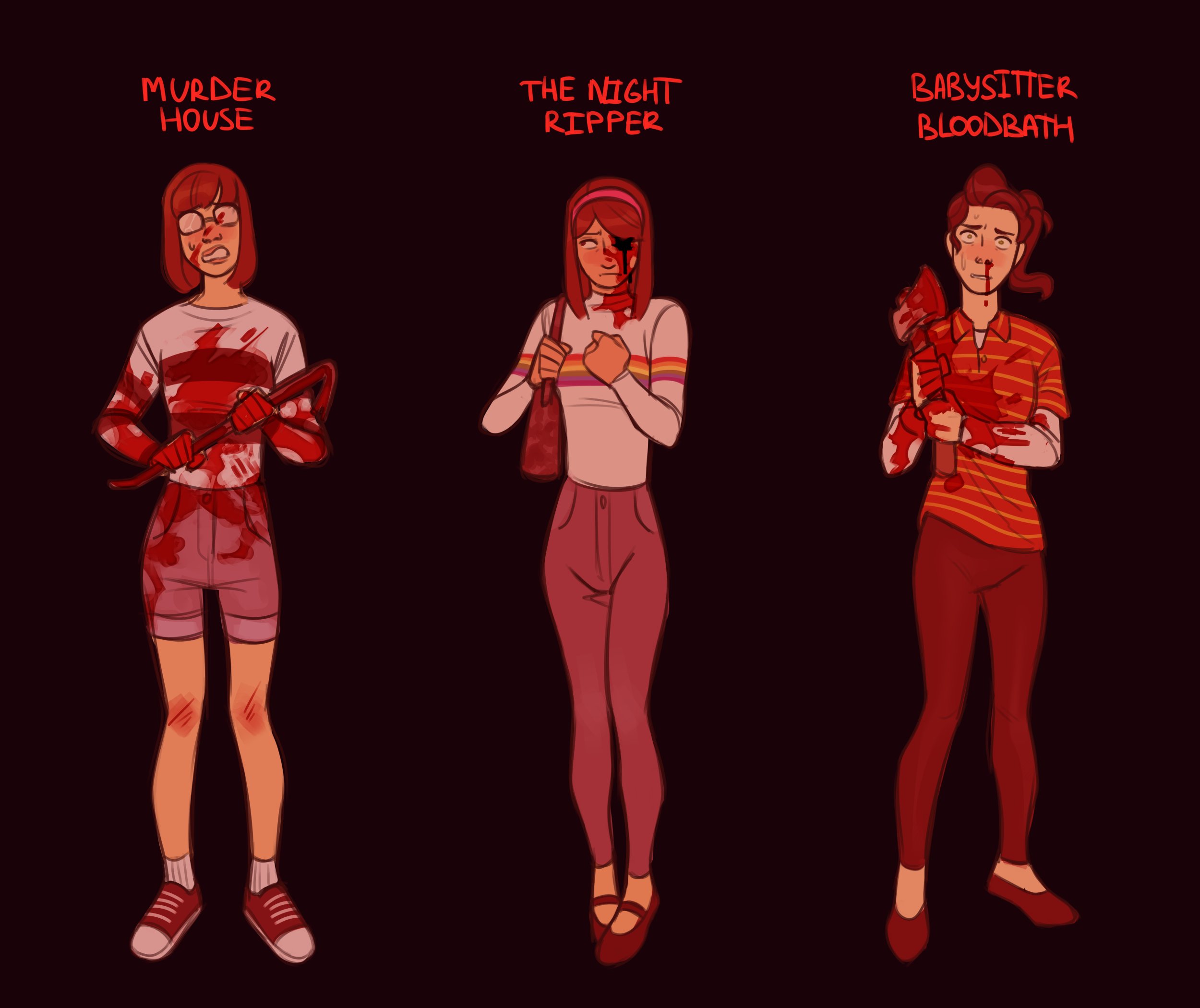 🍃 open) on Twitter "I wanted to draw puppet combo’s protags 