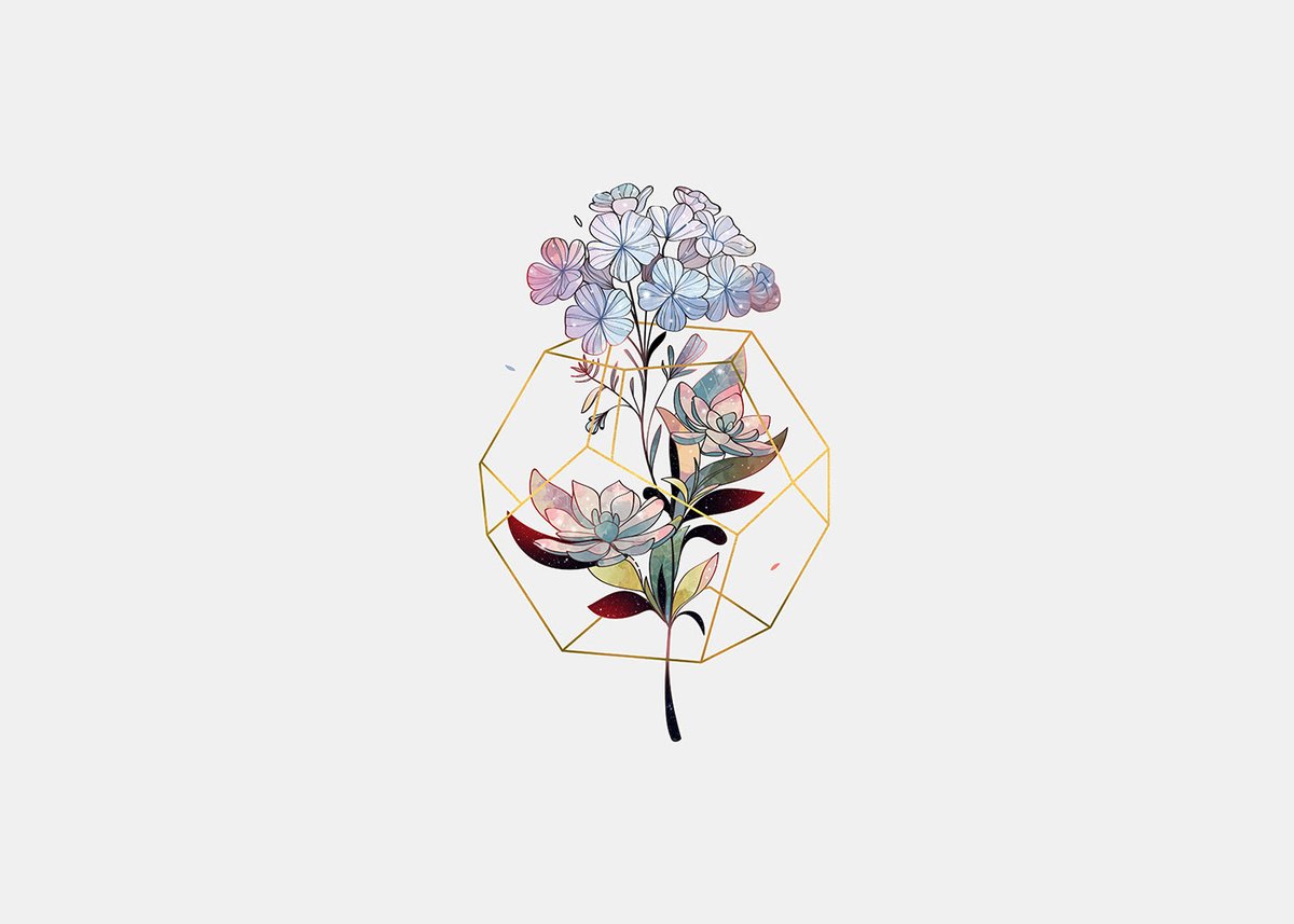creativecloud's tweet photo. Beautiful "Bótanica" bouquets by Karla Hernández blend geometry and nature. Browse more colorful designs from the series, made using #Photoshop &amp; #AdobeIllustrator: https://t.co/ht4xrIUhHr https://t.co/iGr46ZLz7B
