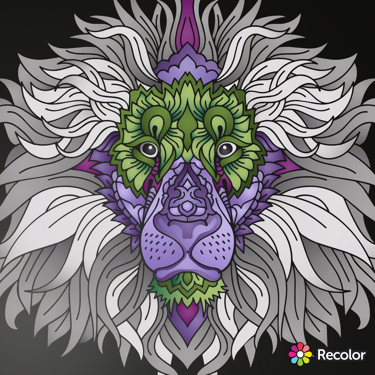 LakeFlutterBy's tweet photo. In honor of #AceWeek, I colored a lion in aro and ace colors. https://t.co/Qb0NboFU6H
