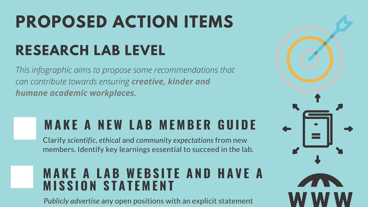 3/n This is in no way the first and by definition cannot be a final set of recommendations, so we have kept the infographics open for comments, *especially* ideas towards making the recommendations more  #actionable Please share your ideas with us!  https://bit.ly/34ErGmu 