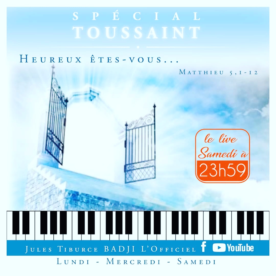 TalibeYeesuK's tweet photo. "Réjouissez vous, soyez heureux, car une grande récompense vous attend dans les cieux." 

Mathieu 5, 1-12a 

Que Dieu nous bénissent et nous gardent. 

#PartagezAuMax 

#SpécialToussaint
#LaVeilleDeNuit 
#00h https://t.co/KQrHMrsg0N