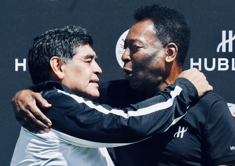 HelberthAriza's tweet photo. 60 & 80 are the new 10 #Pele80 #Maradona60 #Fútbol #Futebol https://t.co/AWUpozWKSN