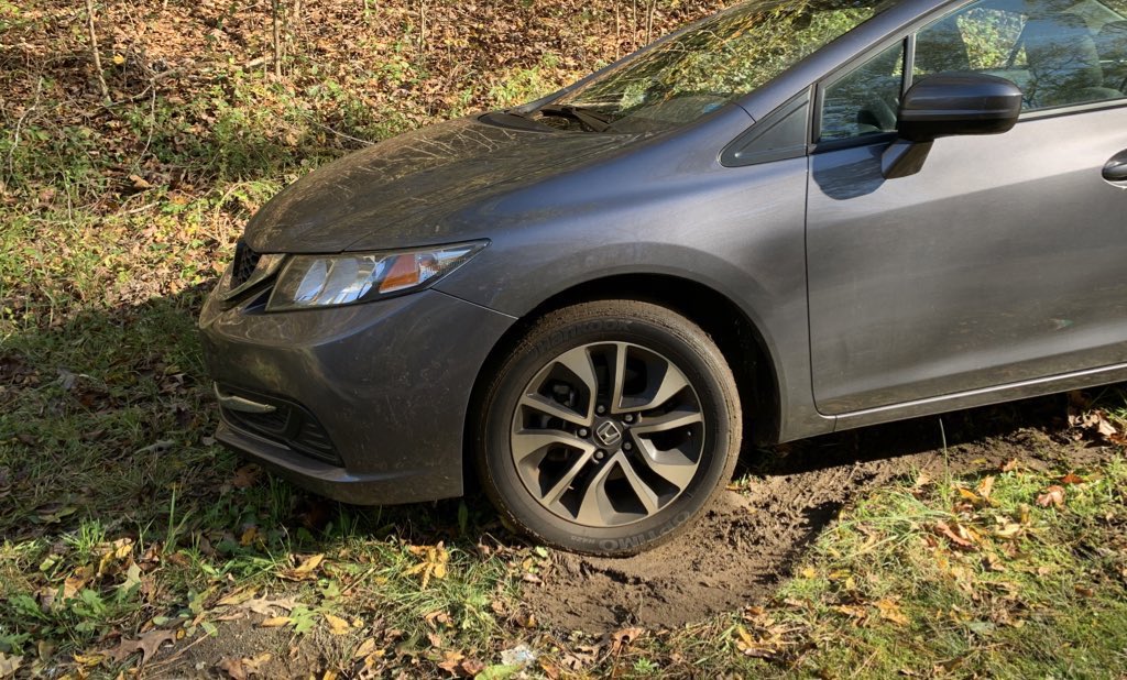 HaniehMM88's tweet photo. So I guess the “field work” we did today was mostly getting my car unstuck from mud! https://t.co/XbazLiv0xv