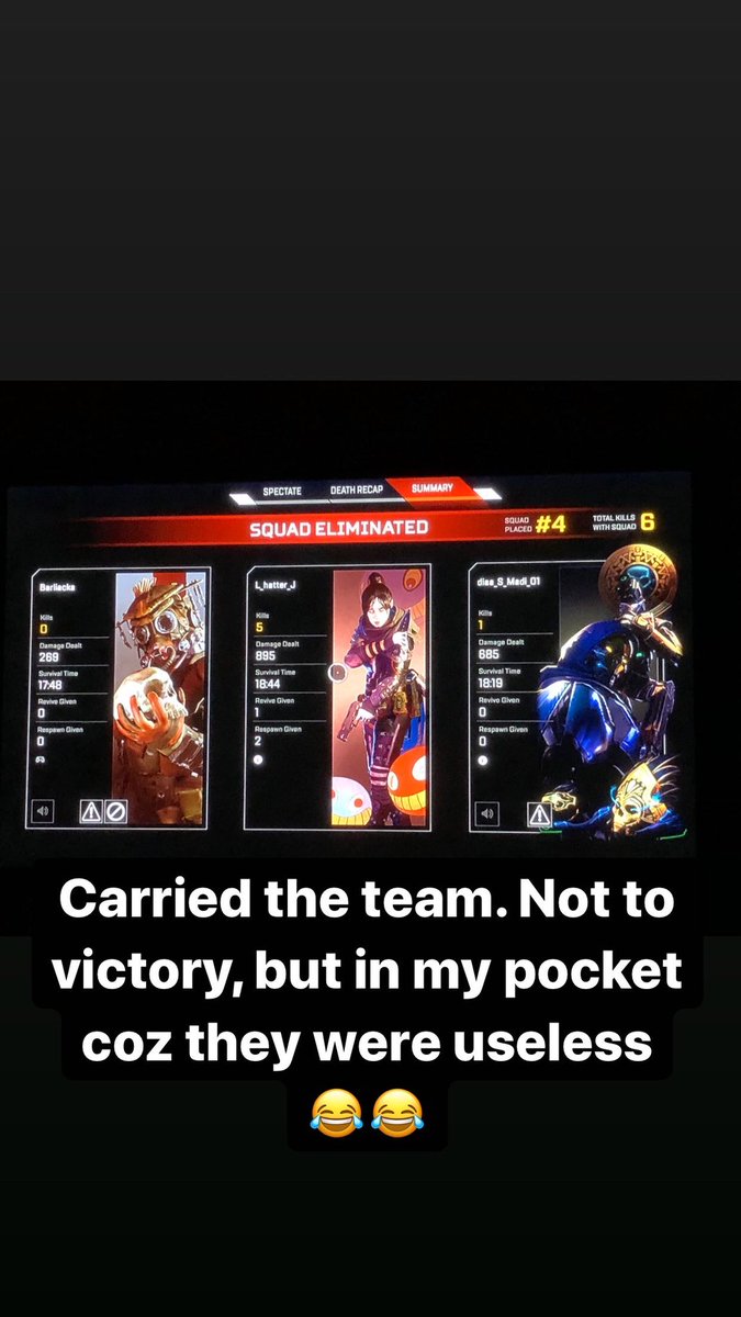 lauraharleyrose's tweet photo. Ahaaaaaa #apex #kickedbutt #proud #letmebehappyaboutthis #psn #ps4 https://t.co/WeLwOoaFNP
