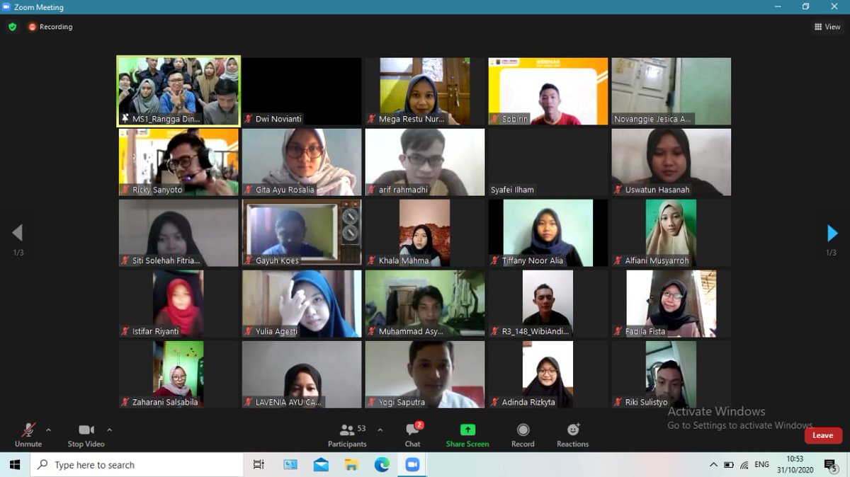 pmcunnes's tweet photo. [Dokumentasi kegiatan Webinar PMC Unnes 2020]

Terimakasih kepada semuanya yang telah berpartisipasi dalam kegiatan ini, sampai jumpa kembali di kegiatan dan pertemuan berikutnya

Find us on:
Ig/tw: @pmcunnes 
Fb: Persaudaraan Mahasiswa Cilacap

#pmcunnes
#Webinar
#WebinarPMC https://t.co/oBx3KoVNtL