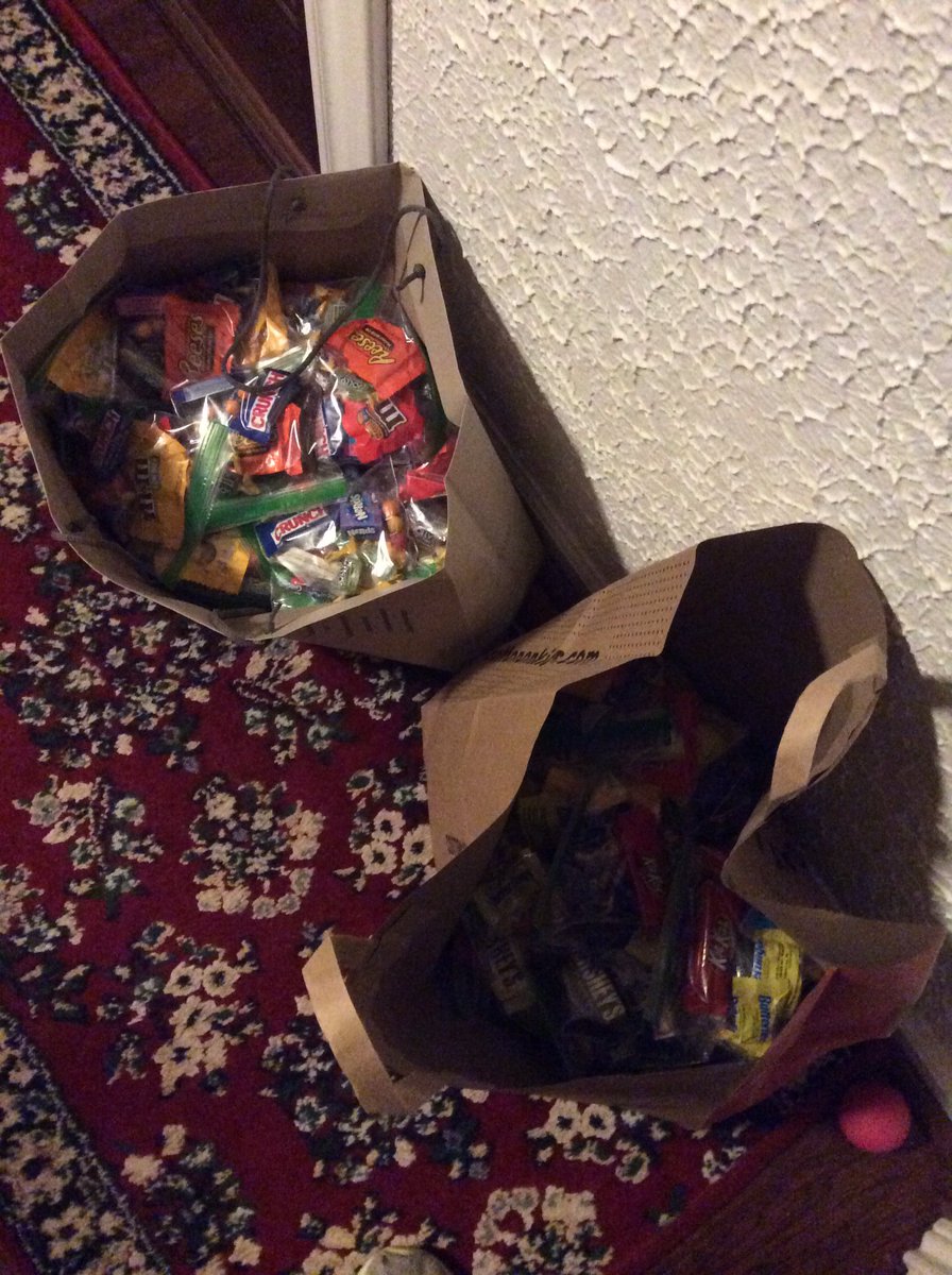 My mom is almost 70 & when we were getting the little Halloween candy bags all ready for tomorrow night, she pulled all the butterfingers out to save for herself. LOL she did say that if we ran out of candy, then she’d surrender them. But, it’s still cute. 