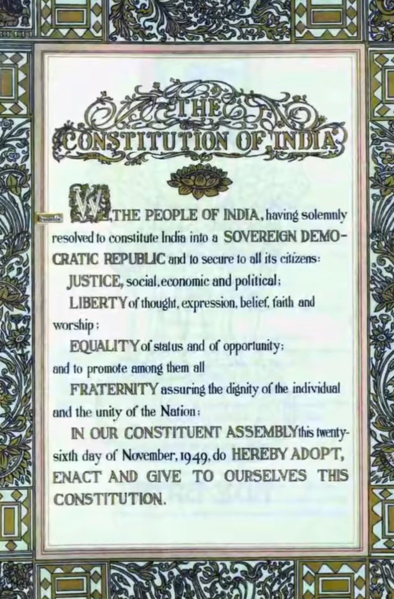 BaraiRitik's tweet photo. i have shared Indian Constituation which was written by Baba Sahab Ambedkar. I challenge u all Can anybody plz show me where the word secularism is written
#stopmisguidingyouth
#retweetifagree
@BJP4India
@AmitShah
@narendramodi
@myogiadityanath
@iArmySupporter
@asadowaisi https://t.co/xK5VeeKkjm